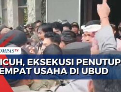 Eksekusi Tempat Usaha Pariwisata Tak Berizin di Ubud Bali Ricuh