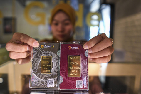 Harga Emas Antam Hari Ini Turun Rp 12.000 Jadi Rp 1.597.000 Per Gram