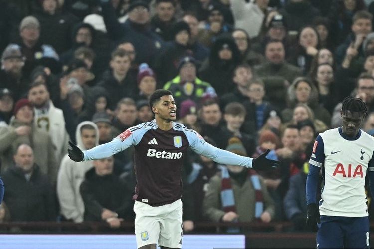 Aston Villa Vs Tottenham 2-1: Rashford Ukir Debut, Spurs Tersingkir